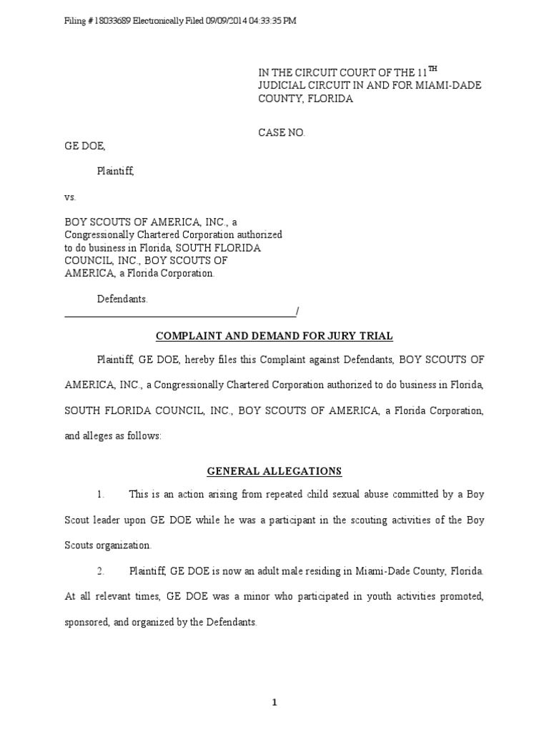 Boy Scout Lawsuit