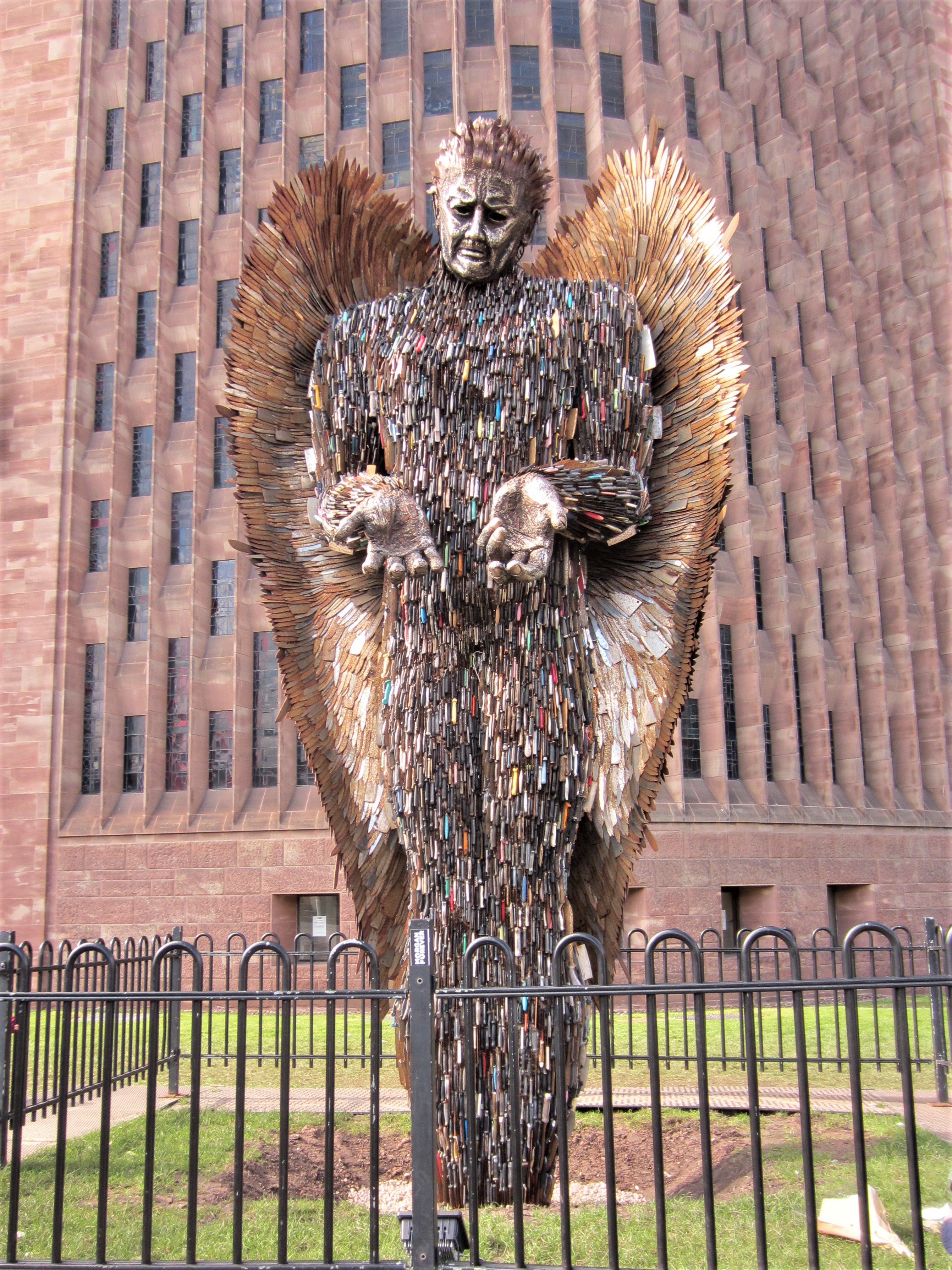 Kinves Out Sculpture The Knife Angel Is In Birmingham And This Is